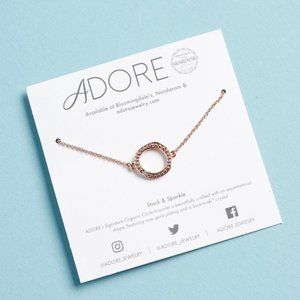 Adore by Swarovski® Organic Circle Bracelet in Ros